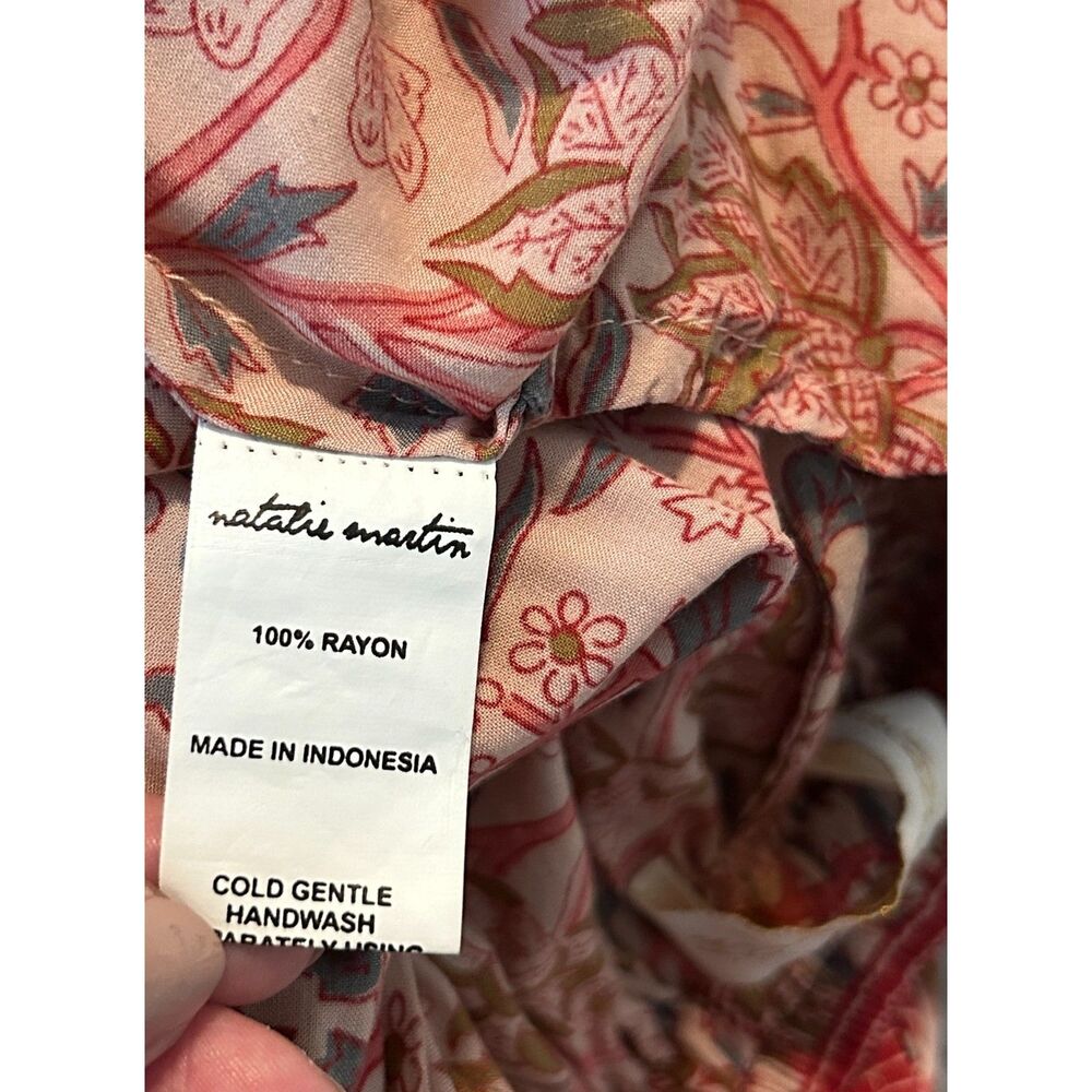 Natalie Martin Women's Pull On Ribbon Waist SKirt Women's Size Large Boho Rare - Picture 6 of 9